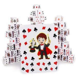 Castillo de cartas de bolsa vacía
