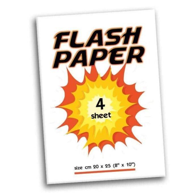 Papel Flash Cuatro hojas de 20x25 cm Color Blanco