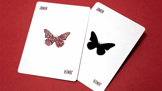Baraja Marcada Butterfly Worker Roja - Imagen 3