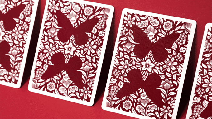 Baraja Marcada Butterfly Worker Roja - Imagen 5