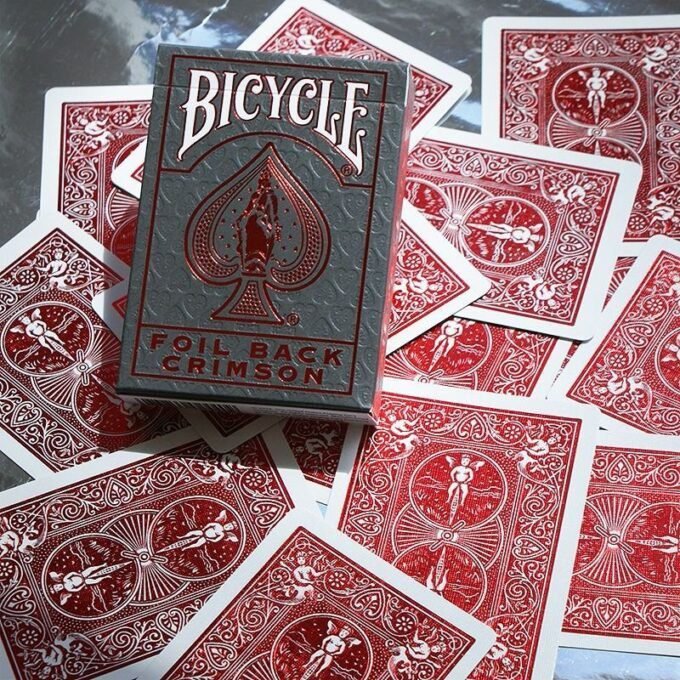 Baraja de Poker Bicycle Metalluxe New Roja