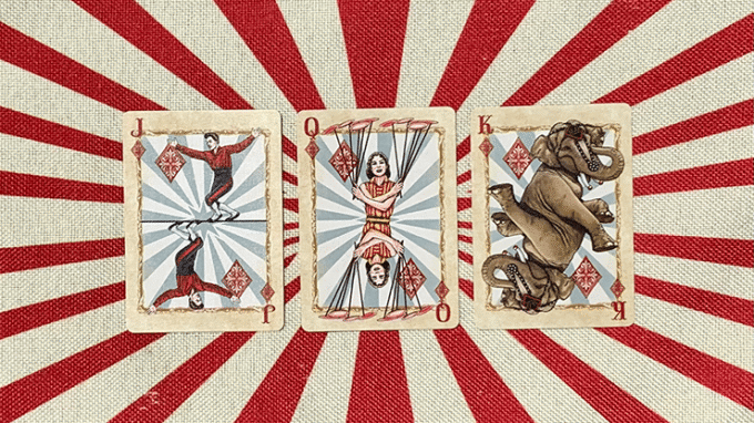 Baraja de Póquer Bicycle Nostálgicos del Circo Sello Dorado (Edición Limitada) - Imagen 3