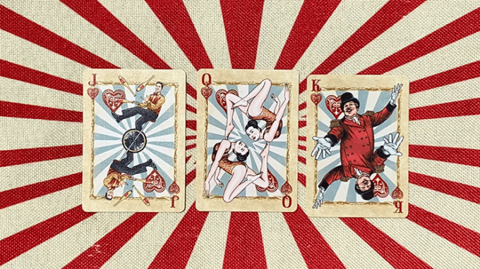 Baraja de Póquer Stripper Bicycle Nostálgicos del Circo - Imagen 3