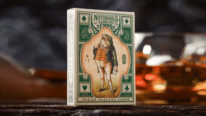 Baraja de Póker Notorius Gambling Frog Verde