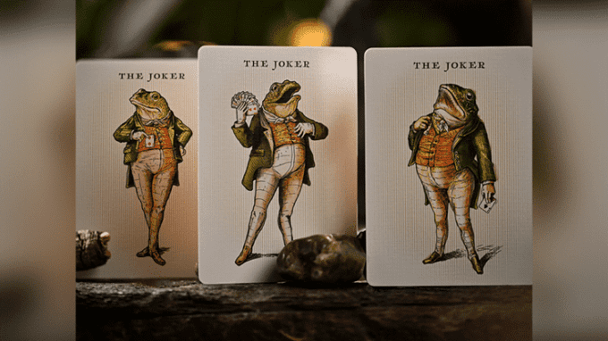 Baraja de Póker Notorius Gambling Frog Naranja - Imagen 3