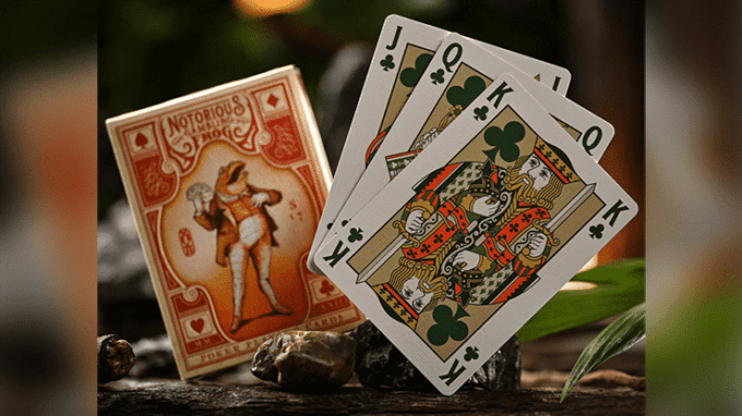 Baraja de Póker Notorius Gambling Frog Naranja - Imagen 2