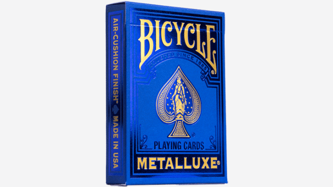 Naipes Bicycle Metalluxe Blue Superior