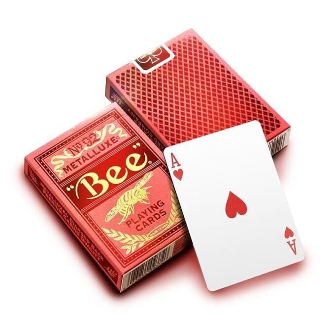 Baraja Bee Metalluxe Roja