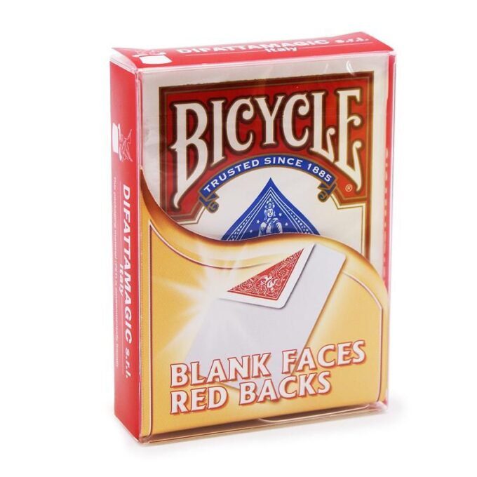 Baraja de Cartas Bicycle de Caras Blancas y Dorso Rojo Ideal para Magia
