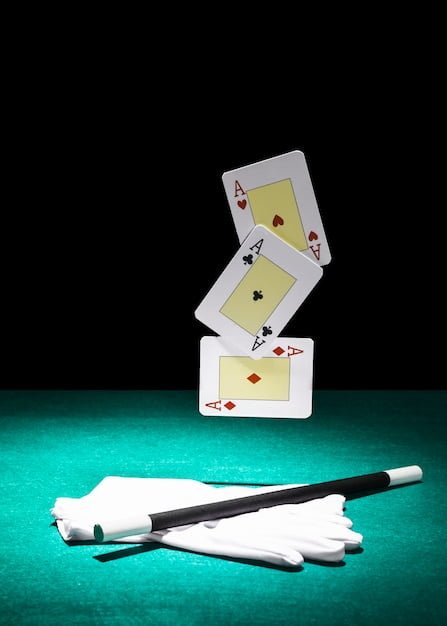 set aces playing cards pair white gloves with magic wand 23 2147880711truco de las 21 cartas wonderland magic shop
