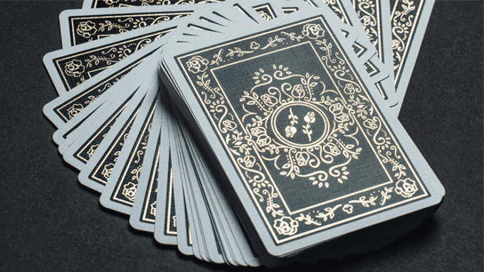 Black Roses Playing Cards
