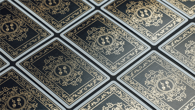 Black Roses Playing Cards