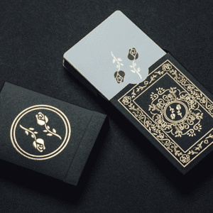 Black Roses Playing Cards