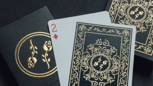 Black Roses Playing Cards