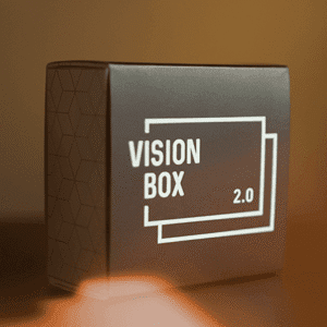 caja dorada del truco Vision Box 2.0 de João Miranda Magic