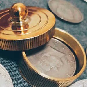 Caja Okito Atornillada de J para monedas - Accesorio de magia profesional