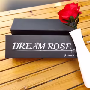 Dream Rose de JL Magic en su empaque con jarrón de flor para magia