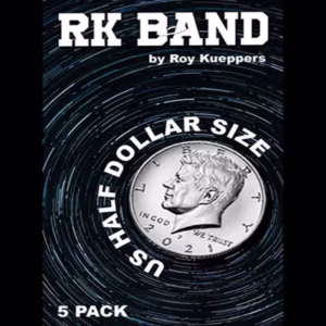 Bandas RK tamaño medio dólar para monedas Flipper - Paquete de 5.