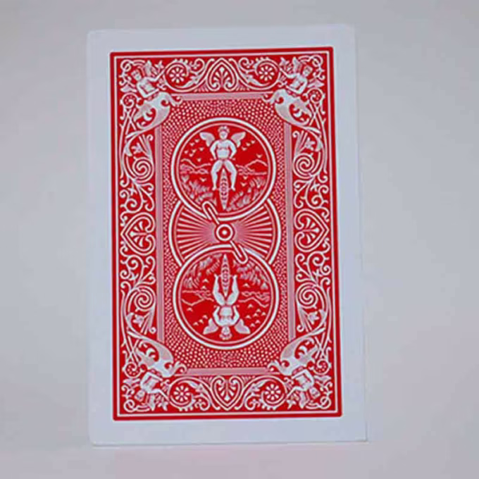 Dorso rojo de carta Bicycle Jumbo para magia.