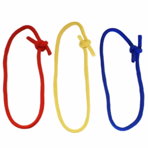 Tres cuerdas Linking Ropes - Rojo, amarillo y azul.