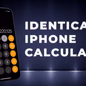 Calculadora de iPhone idéntico - Innovador efecto mágico interactivo.