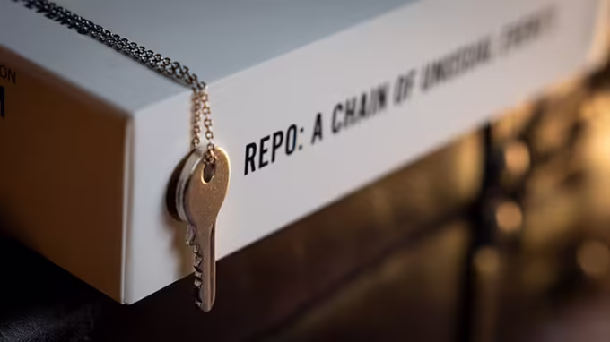 Caja del truco de magia "Repo: A Chain of Unusual Events" de Murphy's Studio
