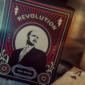 Caja del revolucionario efecto de magia Revolution de Gregory Wilson con diseño vintage.