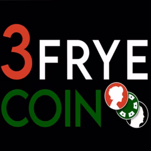 Logo del efecto mágico 3 Frye Coin de Charlie Frye con diseño de monedas