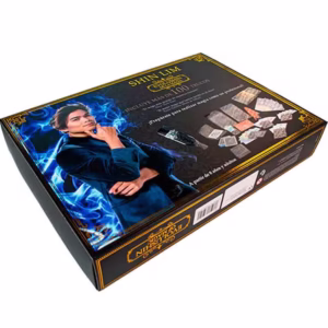 Vista trasera de la caja del set de magia Evolushin Deluxe de Shin Lim.