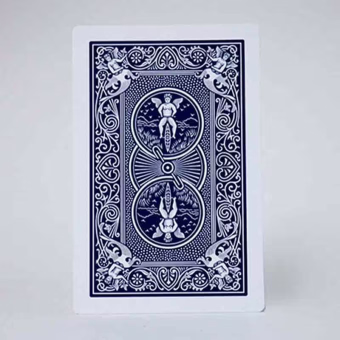 Carta Bicycle Jumbo Dorso Rojo y Azul para magia profesional.
