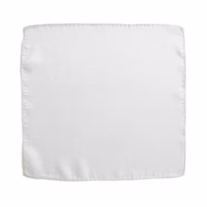 Pañuelo de Seda de 60 cm x 60 cm en color blanco - Ideal para magia profesional.