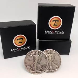 TUC Medio Dólar Walking Liberty Plata de Tango Magic – Set con monedas y cajas