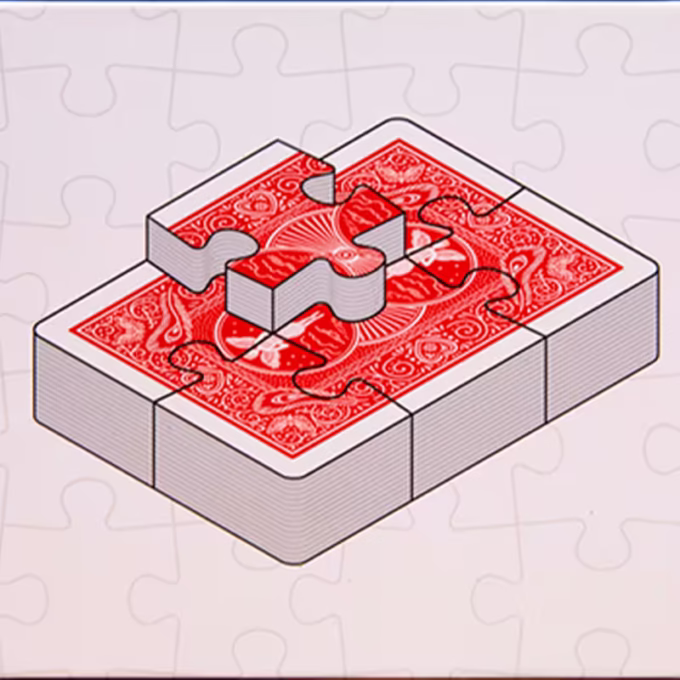 Baraja Jigsaw de David Regal – Efecto de transformación con piezas de rompecabezas.
