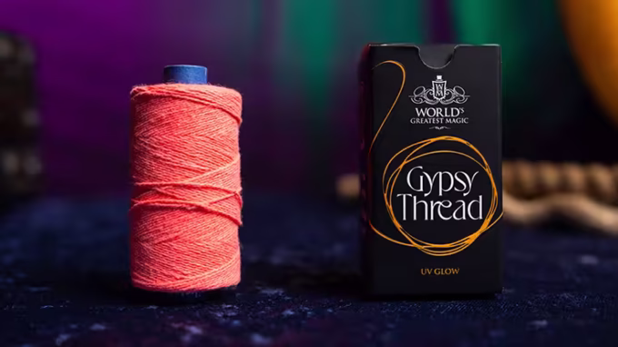 Recarga de Hilo Gitano Fluorescente naranja de Murphy's Magic – Gypsy Thread UV Glow.