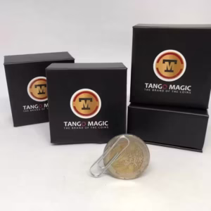 Moneda Magnética de 2 euros Extra Fuerte de Tango Magic con clip metálico adherido