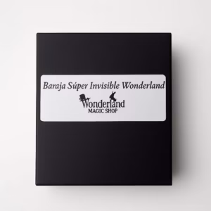 Caja cerrada de la Baraja Súper Invisible Wonderland con etiqueta de Wonderland Magic Shop