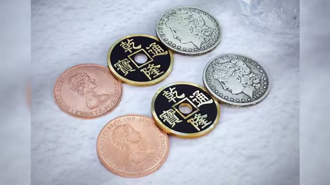Monedas RBG 2.0 de N2G para magia con monedas - Set completo