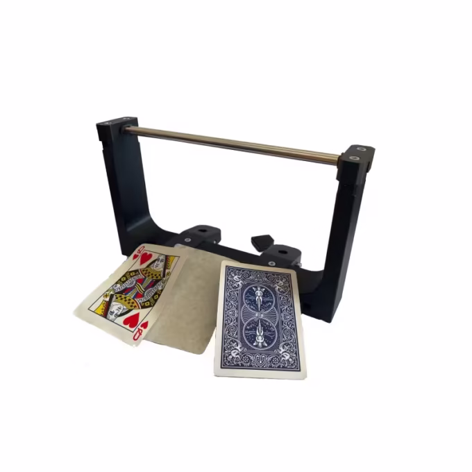 El Pelador de cartas - The Magic Peeler con soporte y cartas de póker peladas